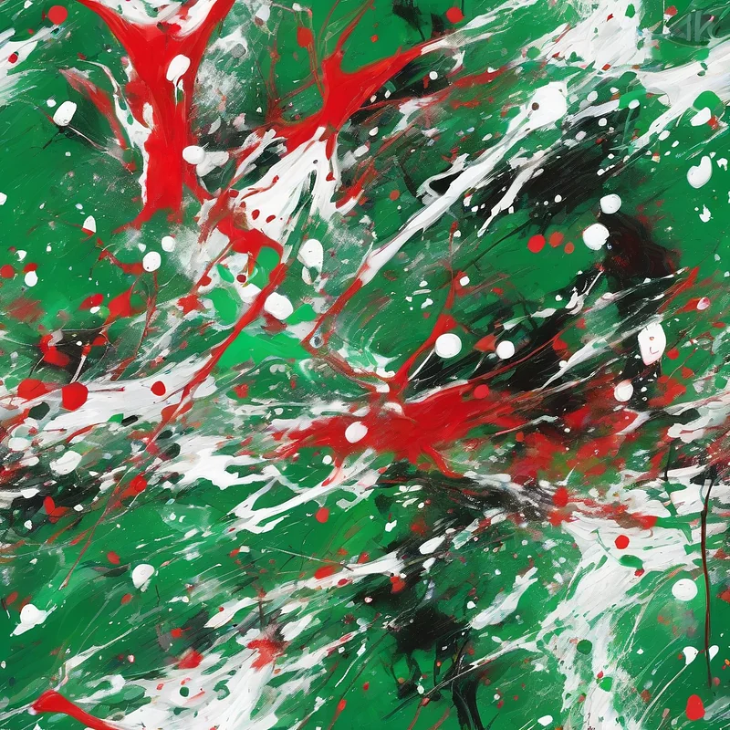 Action Painting Stable Diffusion prompt example