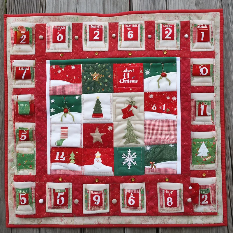 Quilted Advent Stable Diffusion prompt example