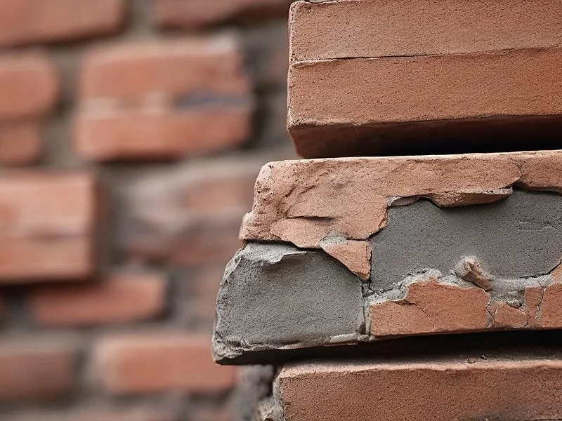 Brick texture prompt example, Close-up macro photo, brick texture