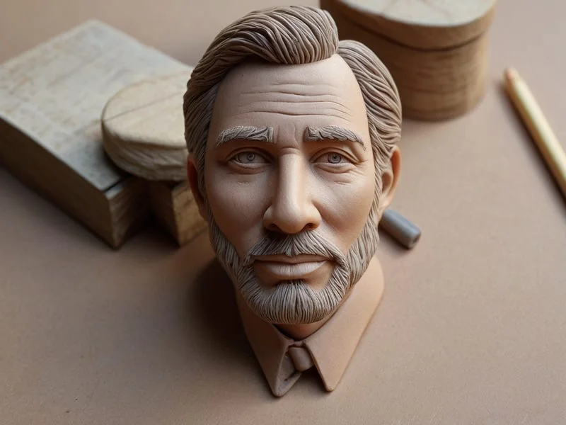 Polymer Clay texture prompt example, Polymer clay textures are versatile, ranging from the soft and malleable to the finely detailed and cured finish