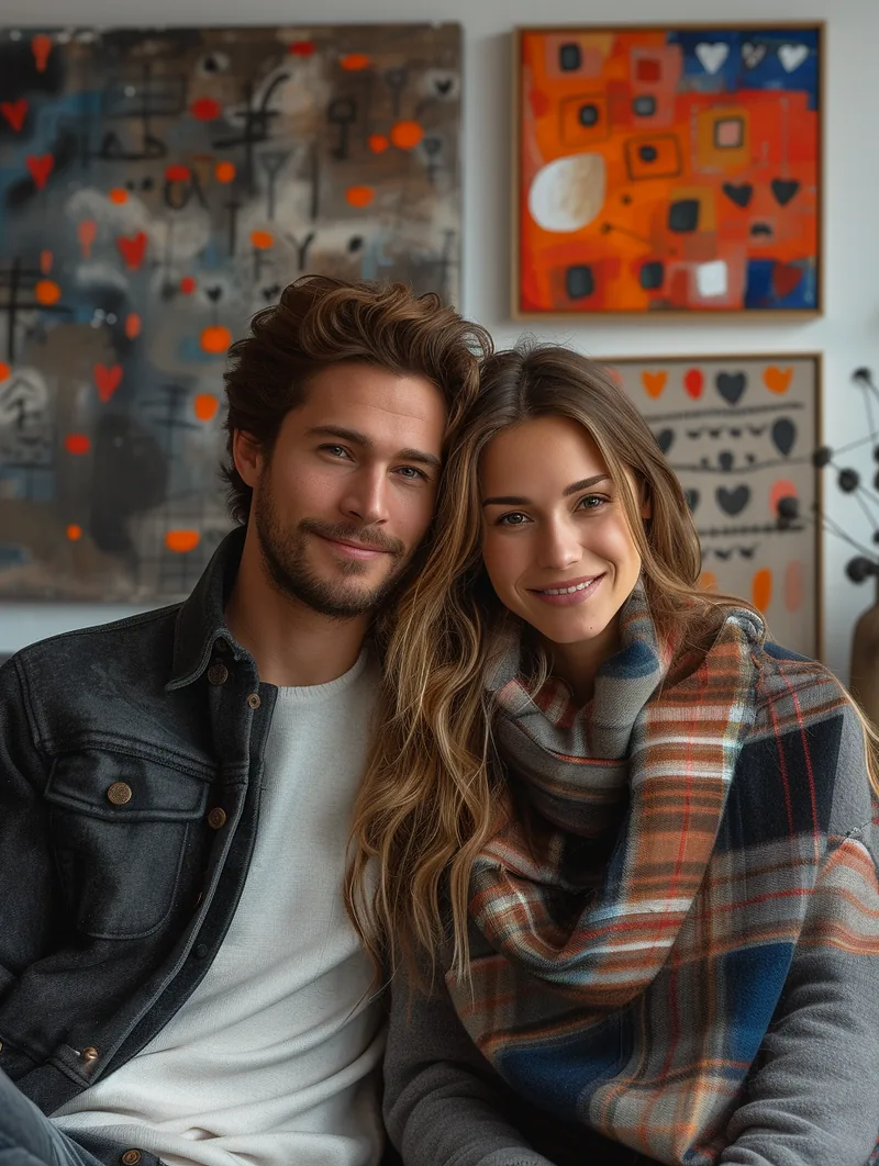 colorful and vibrant valentine’s day wall art mockup that captures the essence of the couple’s love, using symbols and scenes that are meaningful to them &mdash; ar 3:4 &mdash; s 750 &mdash; v 6.0
